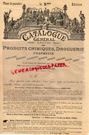 75- PARIS- RARE CATALOGUE 1894 PRODUITS CHIMIQUES DROGUERIE- L. PARLY 13 RUE DE MALTE-PHARMACIE-DISTILLERIE-SAVONNERIE- - 1800 – 1899