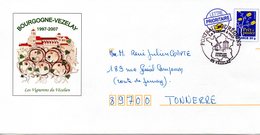 PAP-  Illustré Bourgogne Vezelay (89) - 1997/2007   -TP Repiqué Près à Poster  20g. - Wein & Alkohol