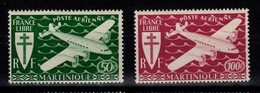 Martinique YV PA 4 & 5 N** Londres - Airmail