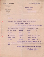 1919: Lettre De ## CAMILLE RYPENS, Meunerie – Huilerie - Maïserie, BOOM ##  à ## Mr. DUBOIS, Brasseur, AUDEGEM ## - Petits Métiers