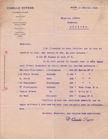 1919: Lettre De ## CAMILLE RYPENS, Meunerie – Huilerie - Maïserie, BOOM ##  à ## Mr. DUBOIS, Brasseur, AUDEGEM ## - Straßenhandel Und Kleingewerbe