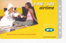 Rwanda, FRW 1500 Airtime, 2 Women, 2 Scans.   Please Read - Ruanda