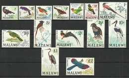 MALAWI  1968  BIRDS   SET  MNH - Unclassified