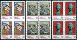 TURKEY 1990 (**) - Mi. 2907-09, State Exhibition Of Painting And Sculpture [Block Of Four] - Neufs