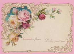 Découpi - Carte Relief:  "Charmantes Fleurs Parlez Pour Moi"  11,5cm X 8cm - Bloemen