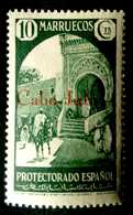 Cabo Juby 1933-35. MH Con Charnela.  Edifil 62 , 10 Cts Verde. - Cabo Juby