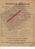 13- MARSEILLE- RARE LETTRE COMPTOIR AGRICOLE-HENRY CHABROL-TOURTEAUX ENGRAIS FARINES MINOTERIE-AGRICULTURE-1896 - Landbouw