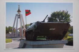 Transnistria (PRIDNESTROVIE). Bendery. Tank Memorial - 2012 Postcard - Moldavia