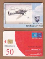 AC - TURK TELECOM PHONECARDS -  FOCKE WULF FW - 44 1934 - ? ( 18 ) CREDITS : 50 DATE : 2006 - Avions