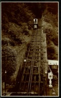 Ref 1245 - Judges Real Photo Postcard - Lynton & Lynmouth Cliff Railway - Devon - Lynmouth & Lynton