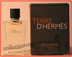 HERMES : Terre D'Hermès : Miniature De Collection : Eau De Toilette 5 Ml. Version 2006. Parfait état - Miniatures Hommes (avec Boite)