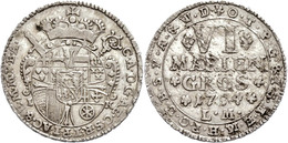 6 Mariengroschen, 1754, Klemens August Herzog Von Bayern, Noss 754, Etwas Poröser Schrötling, Ss+. - Altri & Non Classificati