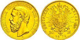 20 Mark, 1873, Friedrich I., Randfehler, Ss-vz., Katalog: J. 184 Ss-vz - Sonstige & Ohne Zuordnung