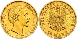 20 Mark, 1876, Ludwig II., Ss-vz., Katalog: J. 197 Ss-vz - Autres & Non Classés