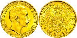 20 Mark, 1912, Wilhelm II., Ss-vz., Katalog: J. 252 Ss-vz - Sonstige & Ohne Zuordnung