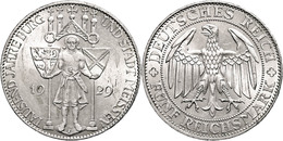 5 Reichsmark, 1929, Meißen, Kl. Rf., Vz., Katalog: J. 339 Vz - Autres & Non Classés