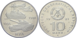 10 Mark, 1981, 25 Jahre NVA, In Hartplastik Verplombt, PP., Katalog: J. 1578 PP - Sonstige & Ohne Zuordnung