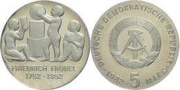 5 Mark, 1982, Fröbel, In Hartplastik Verplombt, PP., Katalog: J. 1584 PP - Andere & Zonder Classificatie