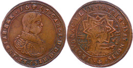 Jeton, Kupfer, 1667, Karl II., Dugn. 4237, Ss.  Ss - Sonstige & Ohne Zuordnung