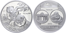 1 Unze Silber, 2013, World Money Fair In Berlin, Verschweißt, Im Etui Mit OVP Und Zertifikat, PP. Auflage Nur 10.000 Stü - Chine