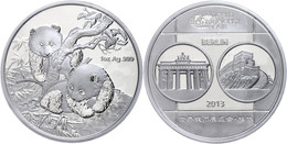 1 Unze Silber, 2013, World Money Fair In Berlin, Verschweißt, Im Etui Mit OVP Und Zertifikat. Auflage Nur 10.000 Stück,  - Chine