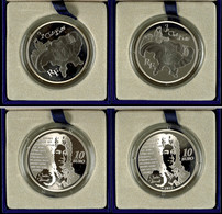 Set Zu 2x 10 Euro, 2012, Le Chat Botte, Je 900er Silber, In Etuis Mit OVPs Und Zertifikaten. Auflage Je Münze 5.000 Stüc - Autres & Non Classés