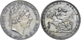 Crown, 1819, George III., LX, Seaby 3787, Schöne Dunkle Patina, Kl. Kratzer/Haarlinien, F. St. - Sonstige & Ohne Zuordnung