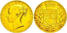 Sovereign, 1845, Victoria, Fb. 387e, S-ss.  S-ss - Sonstige & Ohne Zuordnung