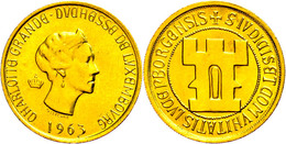 Goldmedaille (20 Francs), 1963, Charlotte, Probst 02(2), F.st. - Luxemburg