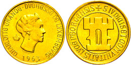 Goldmedaille (20 Francs), 1963, Charlotte, Probst 02(2), Vz-st.  Vz-st - Luxemburgo