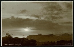 Ref 1246 - Judges Real Photo Postcard - A Sunset At Hastings - Sussex - Hastings