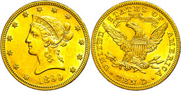 10 Dollars, Gold, 1899, Liberty Head, Philadelphia, Fb. 158, F. Vz. - Sonstige & Ohne Zuordnung