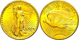 20 Dollars, Gold, 1924, Philadelphia, Fb. 185, Kl. Rf., Vz  Vz - Sonstige & Ohne Zuordnung
