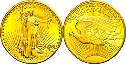 20 Dollars, Gold, 1924, Philadelphia, Fb. 185, Kl. Rf., Vz  Vz - Andere & Zonder Classificatie