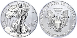 1 Dollar, 2012, S, Silver Eagle, In Slab Der PCGS Mit Der Bewertung PR70, 75. Jahrestag SF Mint Set, Reverse Proof, Firs - Andere & Zonder Classificatie
