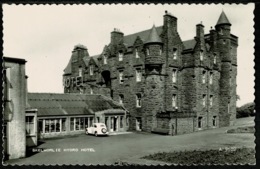 Ref 1246 - Real Photo Postcard - Car At Skelmorlie Hydro Hotel - Ayrshire Scotland - Ayrshire