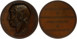 Frankreich, Bronzemedaille (Dm. Ca. 72,10mm, Ca. 196g), 1850, Von F. Domard, Auf Den Architekten Abel Blouet. Av. Kopf N - Other & Unclassified