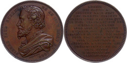 Bronzemedaille (Dm. Ca. 34,50mm, Ca. 16,16g), O.J., Von Jouvenel, Auf Peter Paul Rubens. Av: Büste Nach Links, Darum Ums - Other & Unclassified