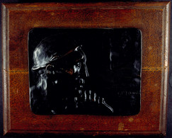 Frankreich, Einseitige Bronzeplakette (ca. 213x168mm), O.J., Von C. Meunier. Av: Büste Eines Französischen Kohlearbeiter - Otros & Sin Clasificación