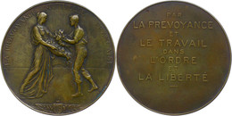 Frankreich, Bronzemedaille (Dm. Ca. 70mm, Ca. 98,81g), O.J., Von G. Devreese. Av: Stehende Weibliche Gestalt Mit Korb Na - Sonstige & Ohne Zuordnung