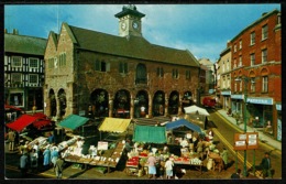 Ref 1246 - Postcard - Market Day - Ross-on-Wye Market Square - Herefordshire - Herefordshire