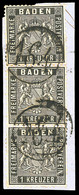 "164" - Einringstempel Der Bahnpost, Type III, 2x Auf Briefstück Mit Senkr. Paar Und Einzelstück 1 Kr., Letztere Kleiner - Other & Unclassified