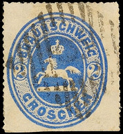 2 Gr.  Gestempelt, Erh. Sign. Wg. OR-Scherentrennung, Mi. 160,-, Katalog: 19 O - Otros & Sin Clasificación