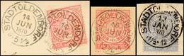 "STADTOLDENDORF" - K2, Mit Daten Aus 1870 Auf Drei Kabinettbriefstücken, Katalog: NDP16(2),17 BS - Braunschweig