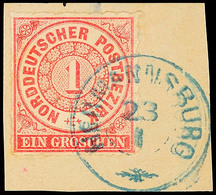 "HERMANNSBURG" - Blauer K2 Mit Zierstück, Vollständiger Abschlag Auf Briefstück NDP 1 Gr., Katalog: NDP4 BS - Hannover