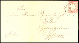 "MEINERSEN 10/7 (1874)" - K2, Auf Brief DR 1 Gr. Großer Schild Nach Gifhorn (Ankstpl), Katalog: DR 19 BF - Hanover