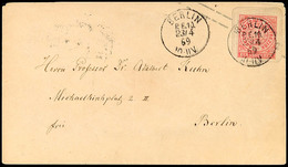"BERLIN P.E.10. 23/4 69" - K1, KBHW 348 B, Klar Auf NDP GS-Umschlag 1 Gr. Rosa A. Preußen 1 Sgr. Rosa, Kleines Format, L - Other & Unclassified