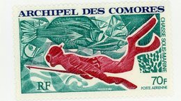 Archipel Des Comores 1972-Poissons, Chasse Sous-marine -YT A44***MNH - Vissen