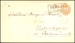 "BERLIN" - Ra2, KBHW 35 A (200 Punkte), Auf GS-Umschlag 3 Sgr. Nach Weitenhagen, Kleine Spuren, Katalog: U22A BF - Other & Unclassified