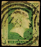 4 Pfg Grün Tadellos Gestempelt, Pracht, Mi. 90.-, Katalog: 5a O - Sonstige & Ohne Zuordnung